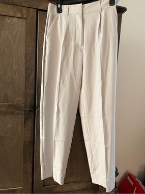Women’s Cream Dress Pants - Classic Straight Fit